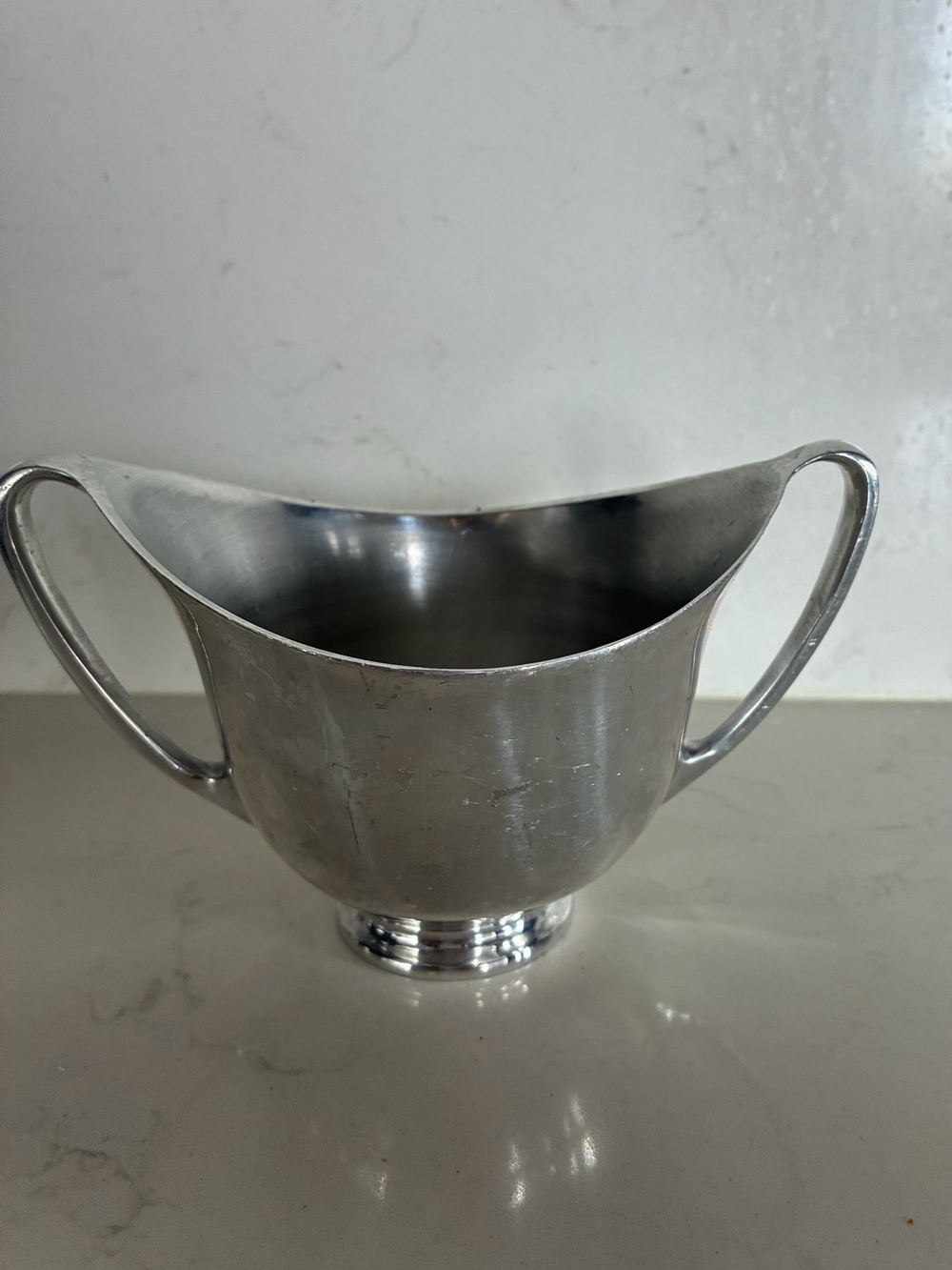 Vintage MCM Picquot Ware Two handled Open Sugar Bowl England